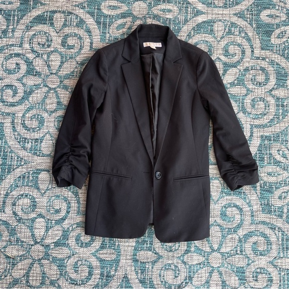 Michael Kors Womens Stretch Knit One Button Blazer Jacket - Picture 2 of 7